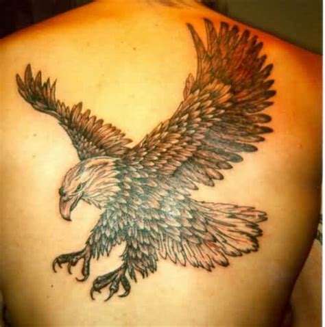 eagle tattoo for back|realistic bald eagle tattoo.